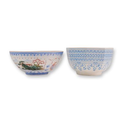 Two Asian Porcelain Cups, ca. 1890