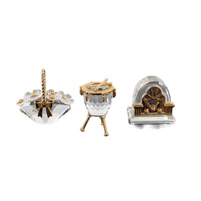3pc Swarovski Crystal Memories Figurines