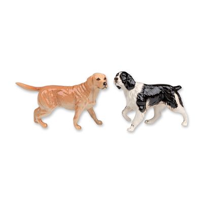 2pc Royal Doulton Porcelain Labrador and Springer Spaniel