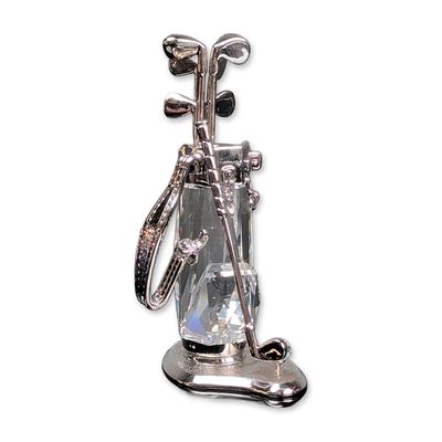 Swarovski Crystal Memories Figurine, Golf Trophy with Rhodium