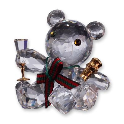 Swarovski Crystal Kris Bear Celebration Figurine