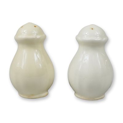 A Pair of Wedgwood Creamware Salt and Pepper Shakers