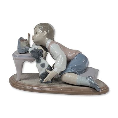 Lladro Porcelain Hanukkah Lights Figurine