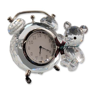 Swarovski Kris Bear Crystal Table Clock