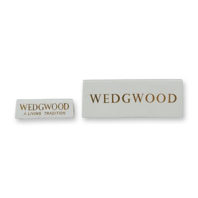 2pc Wedgwood Ceramic Dealer Display Plaques
