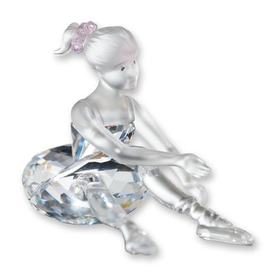 Swarovski Silver Crystal Figurine, Young Ballerina
