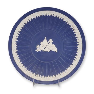 Wedgwood Jasperware Cobalt Blue Infant Academy Charger