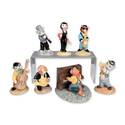 7pc Beswick Cats Chorus Figurines