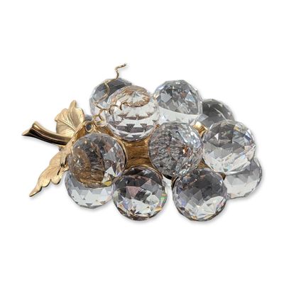 Swarovski Crystal Grape Cluster Brooch