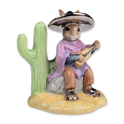 Royal Doulton Silver Mexican Bunnykins Figurine