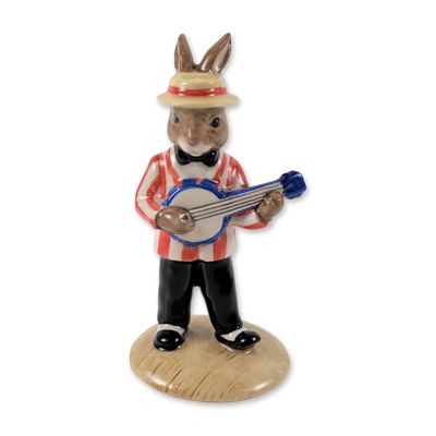 Royal Doulton Banjo Player Bunnykins Figurine DB182
