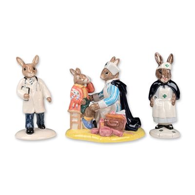 3pc Royal Doulton Bunnykins Figurines