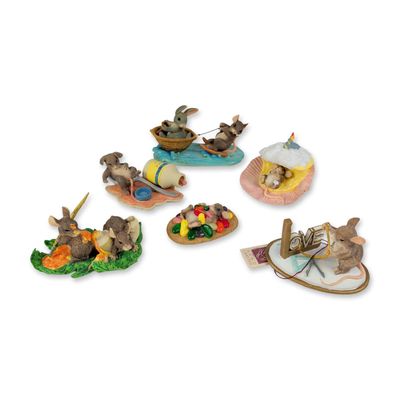 6pc Charming Tails Dean Griff Figurines