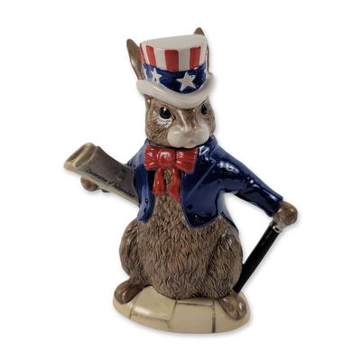 Royal Doulton Bunnykins USA President Ceramic Teapot