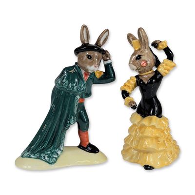 Pair of Royal Doulton Bunnykins Figurines