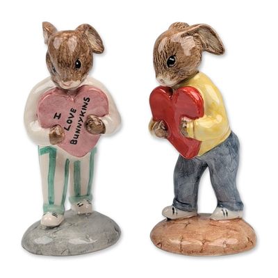 Pair of Royal Doulton Sweetheart Bunnykins Figurines