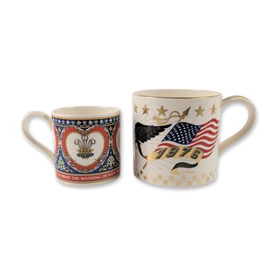 Two Wedgwood Commemorative Ceramic Mugs
