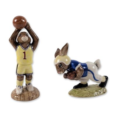 2pc Royal Doulton Bunnykins Figurines
