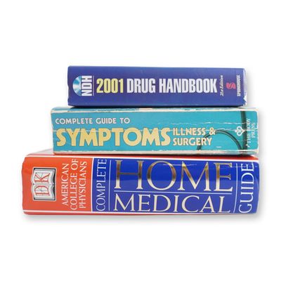 3-Piece Medical Reference Book Group, Home & Drug Reference Collection