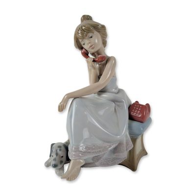 Lladro Porcelain Figurine, Chit Chat 1005466