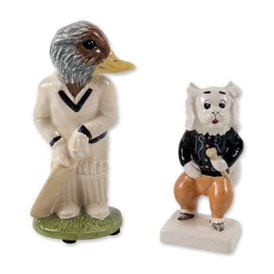 2pc Beswick Ceramic Character Figurines