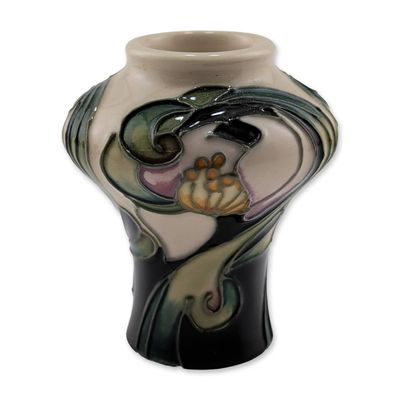 Moorcroft Pottery Miniature Vase, Ashwood Hepatica