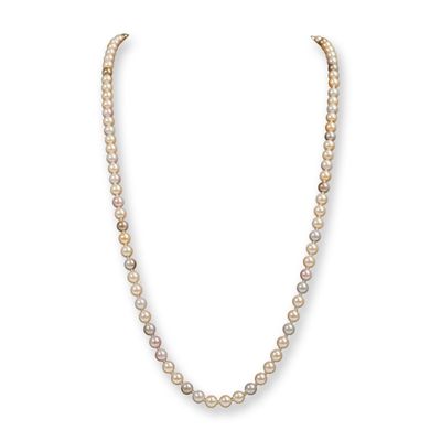 Costume Faux Pearl Necklace with Decorative Clasp