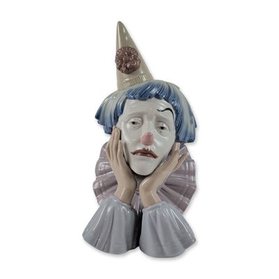 Lladro Spanish Porcelain Jester Bust