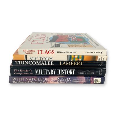 5 Book Group on Military History including Napoleon in Russia, Frigates & Flags