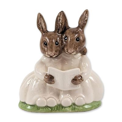 Rare Royal Doulton Bunnykins Partners in Collecting Ceramic Figurine