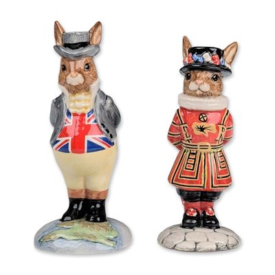 2pc Royal Doulton Bunnykins Figurines