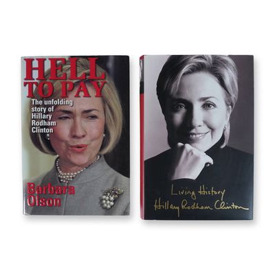 2 Political Biography Books, Hillary Clinton