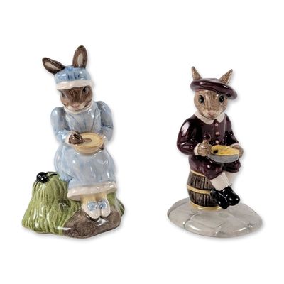 2pc Royal Doulton Bunnykins Figurines