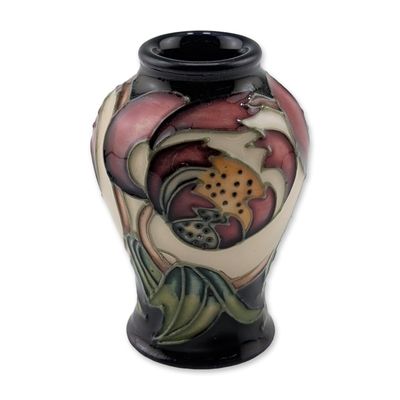 Moorcroft Pottery Miniature Vase, Ana Lily