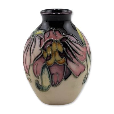 Moorcroft Pottery Miniature Vase, Ana Lily