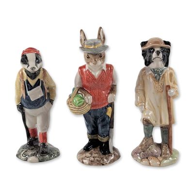 3pc Beswick English Country Folk Ceramic Figurines