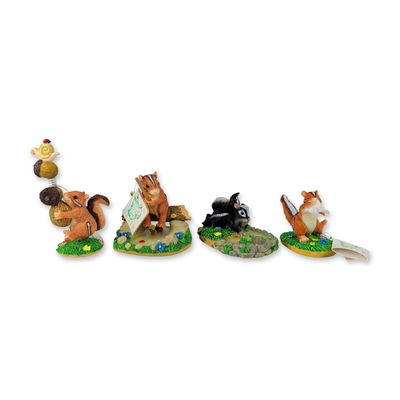 4pc Charming Tails Resin Figurines