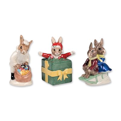 3pc Royal Doulton Bunnykins Figurines