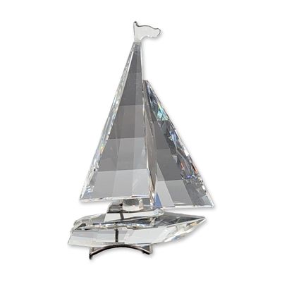 Swarovski Silver Crystal Sailboat Figurine