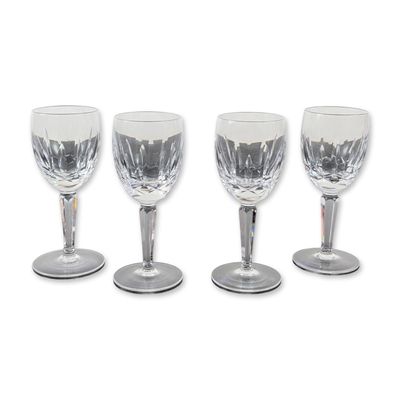 4pc Waterford Kildare Crystal Goblets