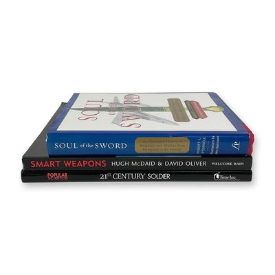 3-Piece Military and Weaponry History Book Group