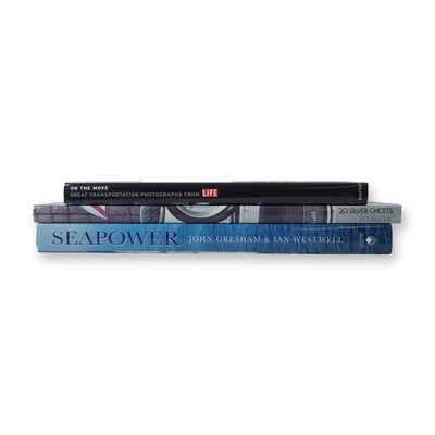 3-Piece Transportation and Naval Power History Book Group