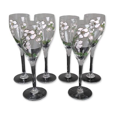 6pc Perrier-Jouet Belle Epoque Champagne Flutes