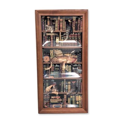 Charles Wysocki (American, 1928-2002), Framed Ceramic Plates, Classic Tails Triptych