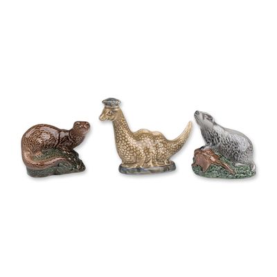 3pc Beswick Beneagles Ceramic Animal Figurines