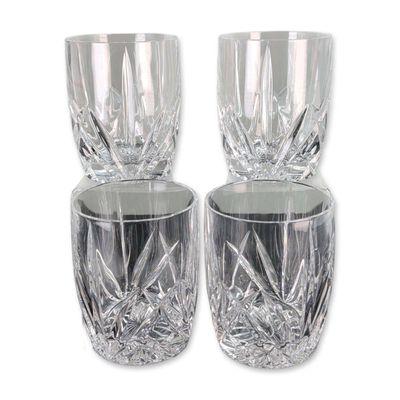 4pc Marquis by Waterford Brookside Double Old Fashioned Glasses