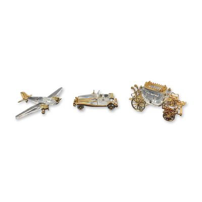 3pc Swarovski Austrian Crystal Memories Figurines