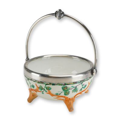 Wedgwood Hand Painted Porcelain Deer Footed Bon-Bon Dish