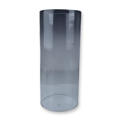Hand-Blown Clear Glass Cylinder