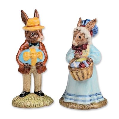 2pc Royal Doulton Bunnykins Easter Parade Figurines